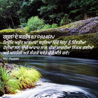 Picture 02 - ਰਸੂਲਾਂ ਦੇ ਕਰਤੱਬ 8:7 PANIRV - ਕਿਉਂਕਿ ਅਸ਼ੁੱਧ - Bible Verse Picture