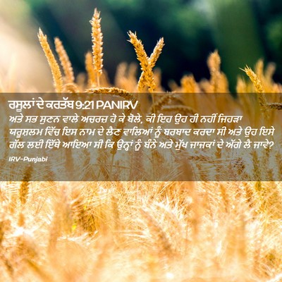 Picture 02 - ਰਸੂਲਾਂ ਦੇ ਕਰਤੱਬ 9:21 PANIRV - ਅਤੇ ਸਭ ਸੁਣਨ ਵਾਲੇ - Bible Verse Picture