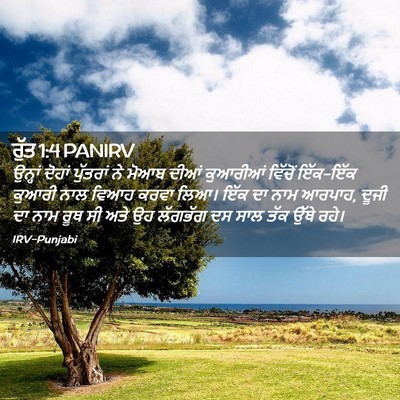 Picture 02 - ਰੁੱਤ 1:4 PANIRV - ਉਨ੍ਹਾਂ ਦੋਹਾਂ - Bible Verse Picture