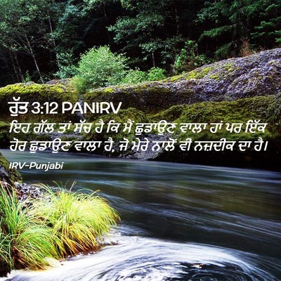 Picture 02 - ਰੁੱਤ 3:12 PANIRV - ਇਹ ਗੱਲ ਤਾਂ ਸੱਚ ਹੈ - Bible Verse Picture