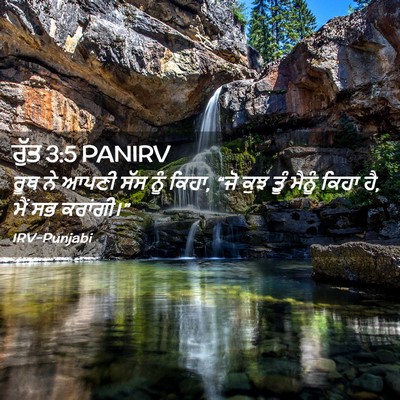 Picture 02 - ਰੁੱਤ 3:5 PANIRV - ਰੂਥ ਨੇ ਆਪਣੀ ਸੱਸ ਨੂੰ - Bible Verse Picture