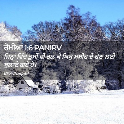 Picture 02 - ਰੋਮੀਆਂ 1:6 PANIRV - ਜਿਨ੍ਹਾਂ ਵਿੱਚ - Bible Verse Picture