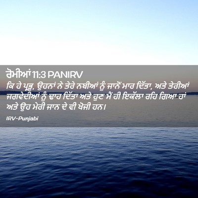 Picture 02 - ਰੋਮੀਆਂ 11:3 PANIRV - ਕਿ ਹੇ ਪ੍ਰਭੂ, ਉਹਨਾਂ - Bible Verse Picture