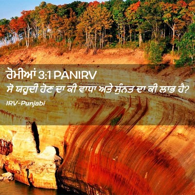 Picture 02 - ਰੋਮੀਆਂ 3:1 PANIRV - ਸੋ ਯਹੂਦੀ ਹੋਣ ਦਾ ਕੀ - Bible Verse Picture