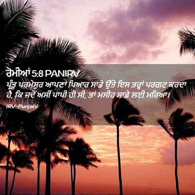 Picture 02 - ਰੋਮੀਆਂ 5:8 PANIRV - ਪ੍ਰੰਤੂ ਪਰਮੇਸ਼ੁਰ - Bible Verse Picture