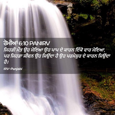 Picture 02 - ਰੋਮੀਆਂ 6:10 PANIRV - ਜਿਹੜੀ ਮੌਤ ਉਹ ਮੋਇਆ - Bible Verse Picture