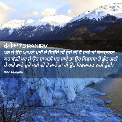 Picture 02 - ਰੋਮੀਆਂ 7:3 PANIRV - ਪਰ ਜੇ ਉਹ ਆਪਣੇ ਪਤੀ - Bible Verse Picture