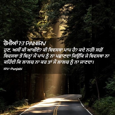 Picture 02 - ਰੋਮੀਆਂ 7:7 PANIRV - ਹੁਣ, ਅਸੀਂ ਕੀ ਆਖੀਏ? - Bible Verse Picture