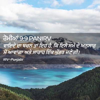Picture 02 - ਰੋਮੀਆਂ 9:9 PANIRV - ਵਾਇਦੇ ਦਾ ਬਚਨ ਤਾਂ ਇਹ - Bible Verse Picture