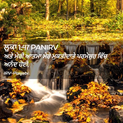Picture 02 - ਲੂਕਾ 1:47 PANIRV - ਅਤੇ ਮੇਰੀ ਆਤਮਾ ਮੇਰੇ - Bible Verse Picture