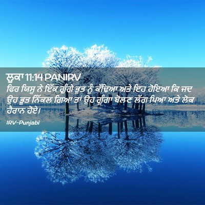 Picture 02 - ਲੂਕਾ 11:14 PANIRV - ਫਿਰ ਯਿਸੂ ਨੇ ਇੱਕ - Bible Verse Picture