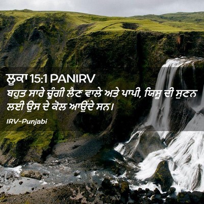Picture 02 - ਲੂਕਾ 15:1 PANIRV - ਬਹੁਤ ਸਾਰੇ ਚੂੰਗੀ - Bible Verse Picture