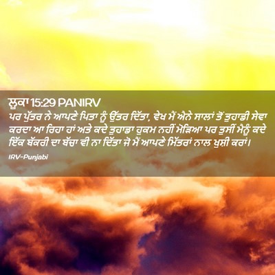 Picture 02 - ਲੂਕਾ 15:29 PANIRV - ਪਰ ਪੁੱਤਰ ਨੇ ਆਪਣੇ - Bible Verse Picture