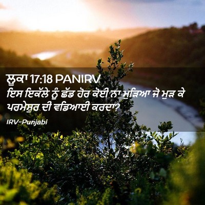 Picture 02 - ਲੂਕਾ 17:18 PANIRV - ਇਸ ਇਕੱਲੇ ਨੂੰ ਛੱਡ - Bible Verse Picture