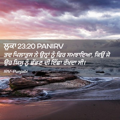 Picture 02 - ਲੂਕਾ 23:20 PANIRV - ਤਦ ਪਿਲਾਤੁਸ ਨੇ - Bible Verse Picture