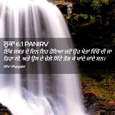 Picture 02 - ਲੂਕਾ 6:1 PANIRV - ਇੱਕ ਸਬਤ ਦੇ ਦਿਨ ਇਹ - Bible Verse Picture