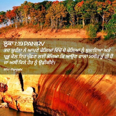 Picture 02 - ਲੂਕਾ 7:19 PANIRV - ਤਦ ਯੂਹੰਨਾ ਨੇ ਆਪਣੇ - Bible Verse Picture