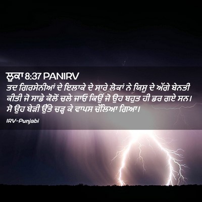 Picture 02 - ਲੂਕਾ 8:37 PANIRV - ਤਦ ਗਿਰਸੇਨੀਆਂ ਦੇ - Bible Verse Picture