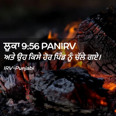 Picture 02 - ਲੂਕਾ 9:56 PANIRV - ਅਤੇ ਉਹ ਕਿਸੇ ਹੋਰ - Bible Verse Picture