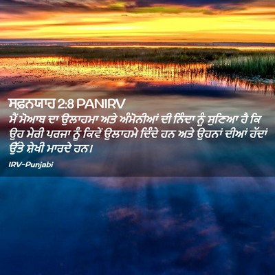 Picture 02 - ਸਫ਼ਨਯਾਹ 2:8 PANIRV - ਮੈਂ ਮੋਆਬ ਦਾ ਉਲਾਹਮਾ - Bible Verse Picture