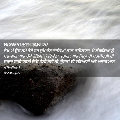 Picture 02 - ਸਫ਼ਨਯਾਹ 3:19 PANIRV - ਵੇਖੋ, ਮੈਂ ਉਸ ਸਮੇਂ - Bible Verse Picture