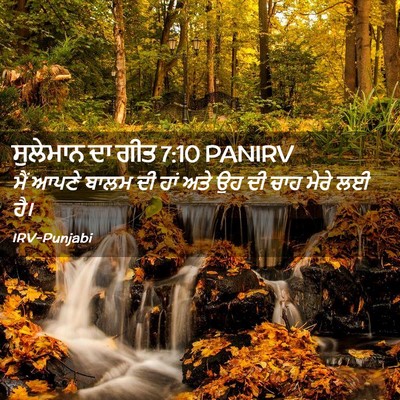 Picture 02 - ਸੁਲੇਮਾਨ ਦਾ ਗੀਤ 7:10 PANIRV - ਮੈਂ ਆਪਣੇ ਬਾਲਮ ਦੀ - Bible Verse Picture
