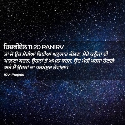 Picture 02 - ਹਿਜ਼ਕੀਏਲ 11:20 PANIRV - ਤਾਂ ਜੋ ਉਹ ਮੇਰੀਆਂ - Bible Verse Picture