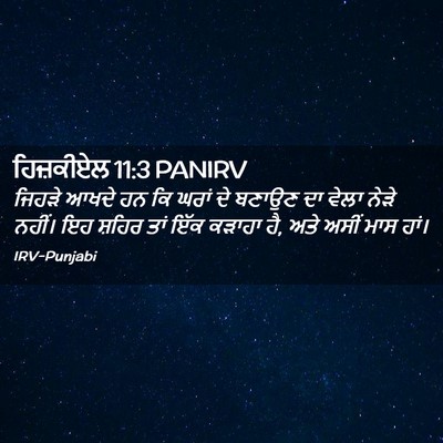 Picture 02 - ਹਿਜ਼ਕੀਏਲ 11:3 PANIRV - ਜਿਹੜੇ ਆਖਦੇ ਹਨ ਕਿ - Bible Verse Picture