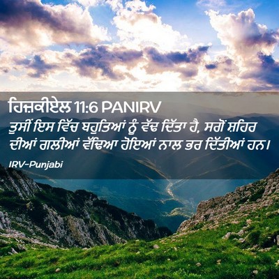 Picture 02 - ਹਿਜ਼ਕੀਏਲ 11:6 PANIRV - ਤੁਸੀਂ ਇਸ ਵਿੱਚ - Bible Verse Picture