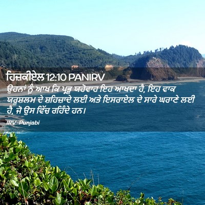 Picture 02 - ਹਿਜ਼ਕੀਏਲ 12:10 PANIRV - ਉਹਨਾਂ ਨੂੰ ਆਖ ਕਿ - Bible Verse Picture