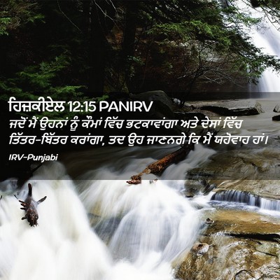 Picture 02 - ਹਿਜ਼ਕੀਏਲ 12:15 PANIRV - ਜਦੋਂ ਮੈਂ ਉਹਨਾਂ ਨੂੰ - Bible Verse Picture