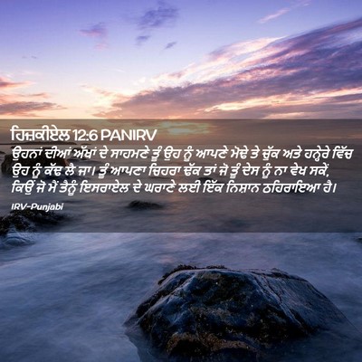 Picture 02 - ਹਿਜ਼ਕੀਏਲ 12:6 PANIRV - ਉਹਨਾਂ ਦੀਆਂ ਅੱਖਾਂ - Bible Verse Picture
