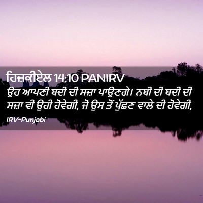 Picture 02 - ਹਿਜ਼ਕੀਏਲ 14:10 PANIRV - ਉਹ ਆਪਣੀ ਬਦੀ ਦੀ ਸਜ਼ਾ - Bible Verse Picture