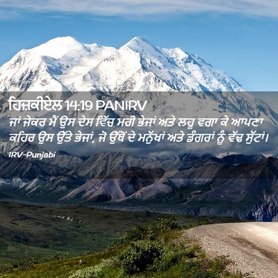 Picture 02 - ਹਿਜ਼ਕੀਏਲ 14:19 PANIRV - ਜਾਂ ਜੇਕਰ ਮੈਂ ਉਸ ਦੇਸ - Bible Verse Picture