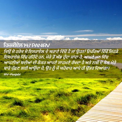 Picture 02 - ਹਿਜ਼ਕੀਏਲ 14:7 PANIRV - ਕਿਉਂ ਜੋ ਹਰੇਕ ਜੋ - Bible Verse Picture