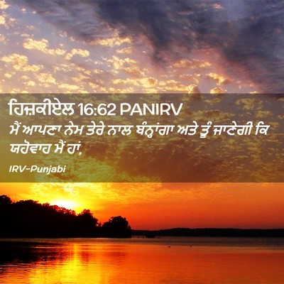 Picture 02 - ਹਿਜ਼ਕੀਏਲ 16:62 PANIRV - ਮੈਂ ਆਪਣਾ ਨੇਮ ਤੇਰੇ - Bible Verse Picture