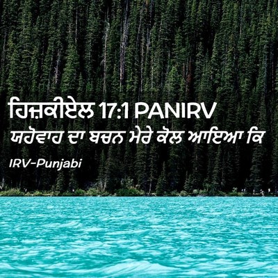 Picture 02 - ਹਿਜ਼ਕੀਏਲ 17:1 PANIRV - ਯਹੋਵਾਹ ਦਾ ਬਚਨ ਮੇਰੇ - Bible Verse Picture