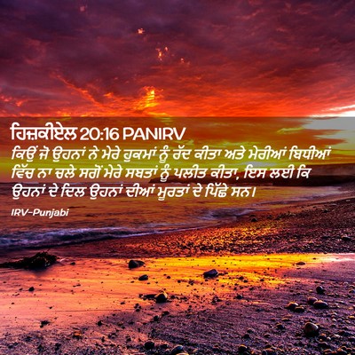Picture 02 - ਹਿਜ਼ਕੀਏਲ 20:16 PANIRV - ਕਿਉਂ ਜੋ ਉਹਨਾਂ ਨੇ - Bible Verse Picture