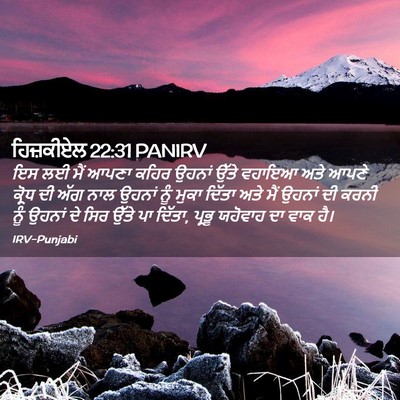 Picture 02 - ਹਿਜ਼ਕੀਏਲ 22:31 PANIRV - ਇਸ ਲਈ ਮੈਂ ਆਪਣਾ ਕਹਿਰ - Bible Verse Picture
