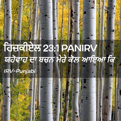 Picture 02 - ਹਿਜ਼ਕੀਏਲ 23:1 PANIRV - ਯਹੋਵਾਹ ਦਾ ਬਚਨ ਮੇਰੇ - Bible Verse Picture