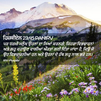 Picture 02 - ਹਿਜ਼ਕੀਏਲ 23:45 PANIRV - ਪਰ ਧਰਮੀ ਮਨੁੱਖ - Bible Verse Picture