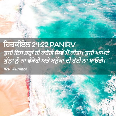 Picture 02 - ਹਿਜ਼ਕੀਏਲ 24:22 PANIRV - ਤੁਸੀਂ ਇਸ ਤਰ੍ਹਾਂ ਹੀ - Bible Verse Picture