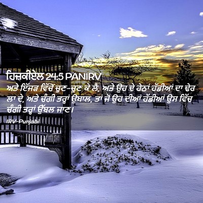 Picture 02 - ਹਿਜ਼ਕੀਏਲ 24:5 PANIRV - ਅਤੇ ਇੱਜੜ ਵਿੱਚੋਂ - Bible Verse Picture