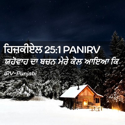 Picture 02 - ਹਿਜ਼ਕੀਏਲ 25:1 PANIRV - ਯਹੋਵਾਹ ਦਾ ਬਚਨ ਮੇਰੇ - Bible Verse Picture