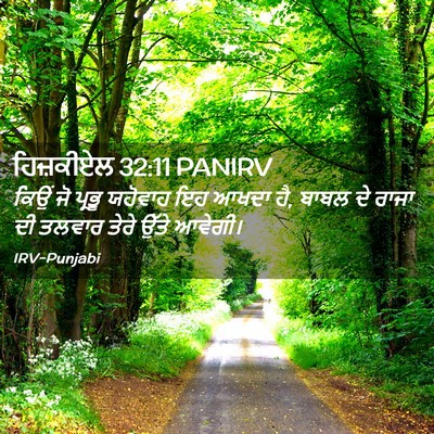Picture 02 - ਹਿਜ਼ਕੀਏਲ 32:11 PANIRV - ਕਿਉਂ ਜੋ ਪ੍ਰਭੂ - Bible Verse Picture