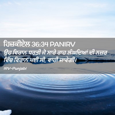 Picture 02 - ਹਿਜ਼ਕੀਏਲ 36:34 PANIRV - ਉਹ ਵਿਰਾਨ ਧਰਤੀ ਜੋ - Bible Verse Picture