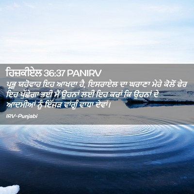 Picture 02 - ਹਿਜ਼ਕੀਏਲ 36:37 PANIRV - ਪ੍ਰਭੂ ਯਹੋਵਾਹ ਇਹ - Bible Verse Picture