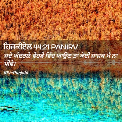 Picture 02 - ਹਿਜ਼ਕੀਏਲ 44:21 PANIRV - ਜਦੋਂ ਅੰਦਰਲੇ ਵੇਹੜੇ - Bible Verse Picture
