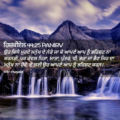 Picture 02 - ਹਿਜ਼ਕੀਏਲ 44:25 PANIRV - ਉਹ ਕਿਸੇ ਮੁਰਦੇ - Bible Verse Picture