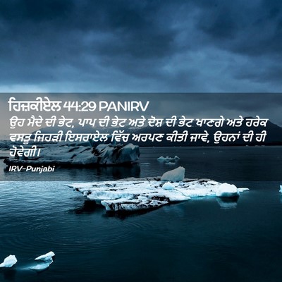 Picture 02 - ਹਿਜ਼ਕੀਏਲ 44:29 PANIRV - ਉਹ ਮੈਦੇ ਦੀ ਭੇਟ, ਪਾਪ - Bible Verse Picture